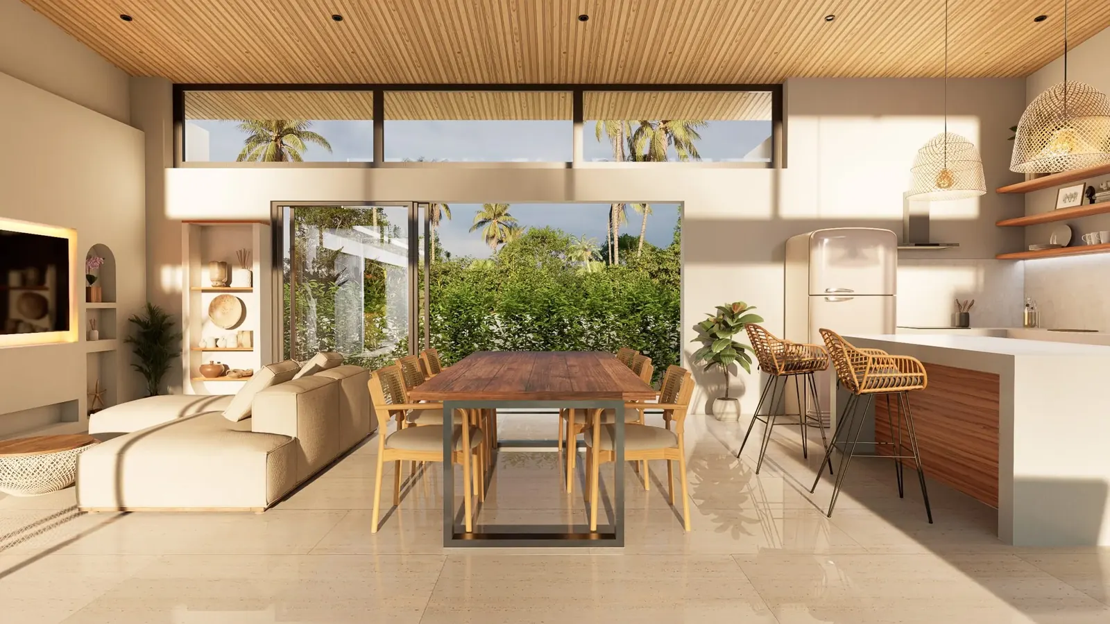 Villa exterior — pool view
