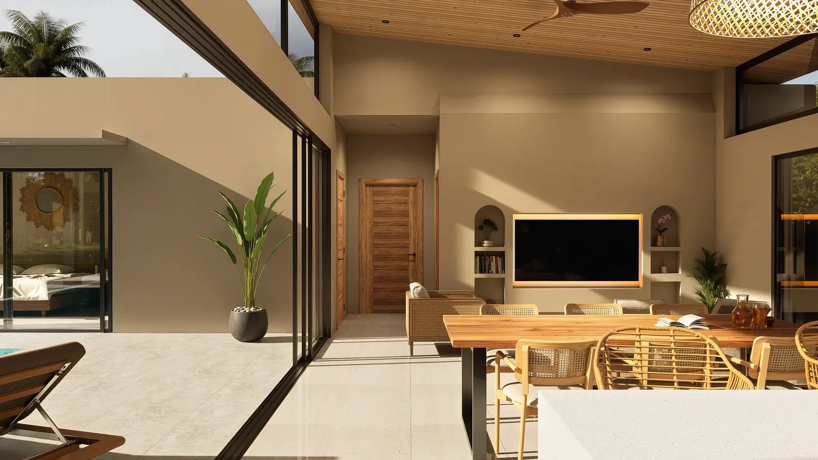 Open-plan living area