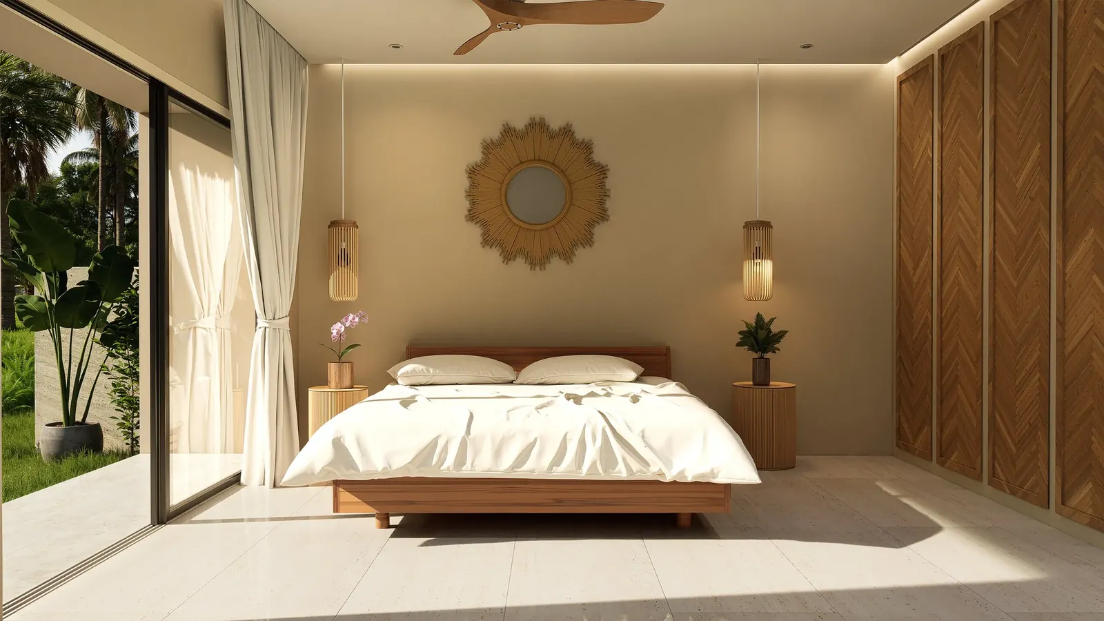 Master bedroom suite