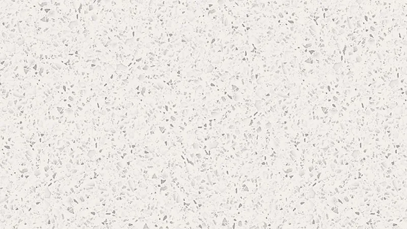 White terrazzo finish for kitchen and bathroom